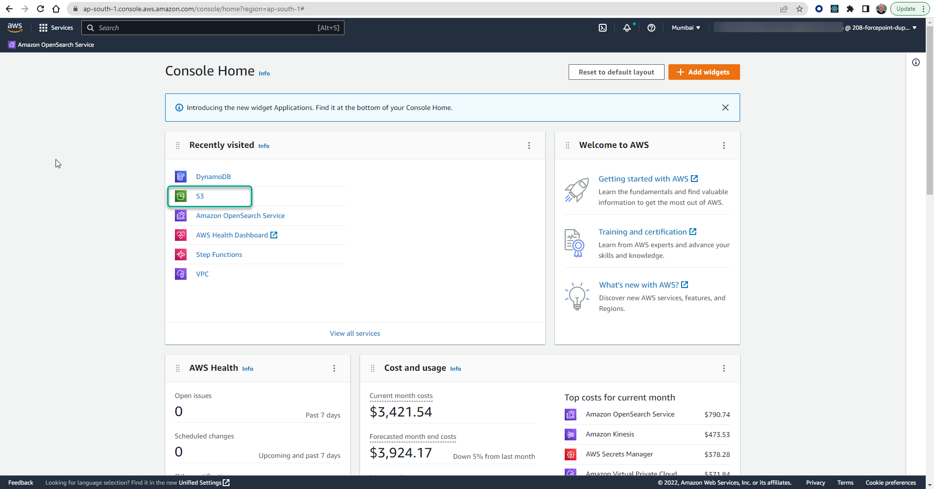 Configuring Neo cloud portal with Amazon S3 bucket